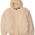 Мужская стеганая куртка Woolrich с капюшоном UK 40, большой размер, белый хлопок