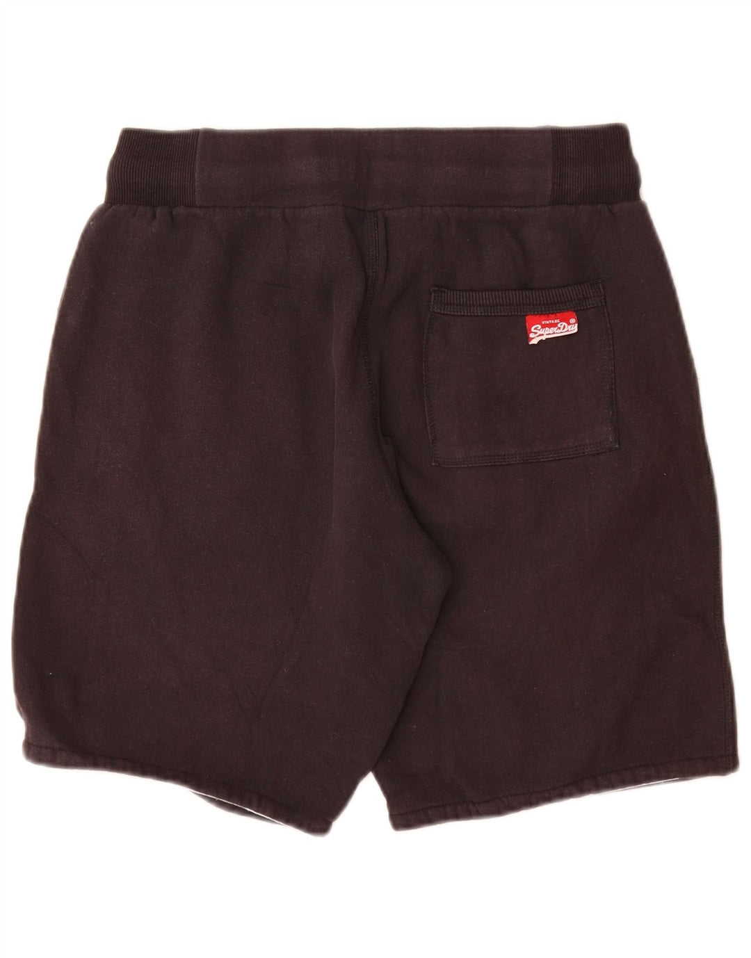 SUPERDRY Женские спортивные шорты с рисунком UK 12, хлопок среднего серого цвета