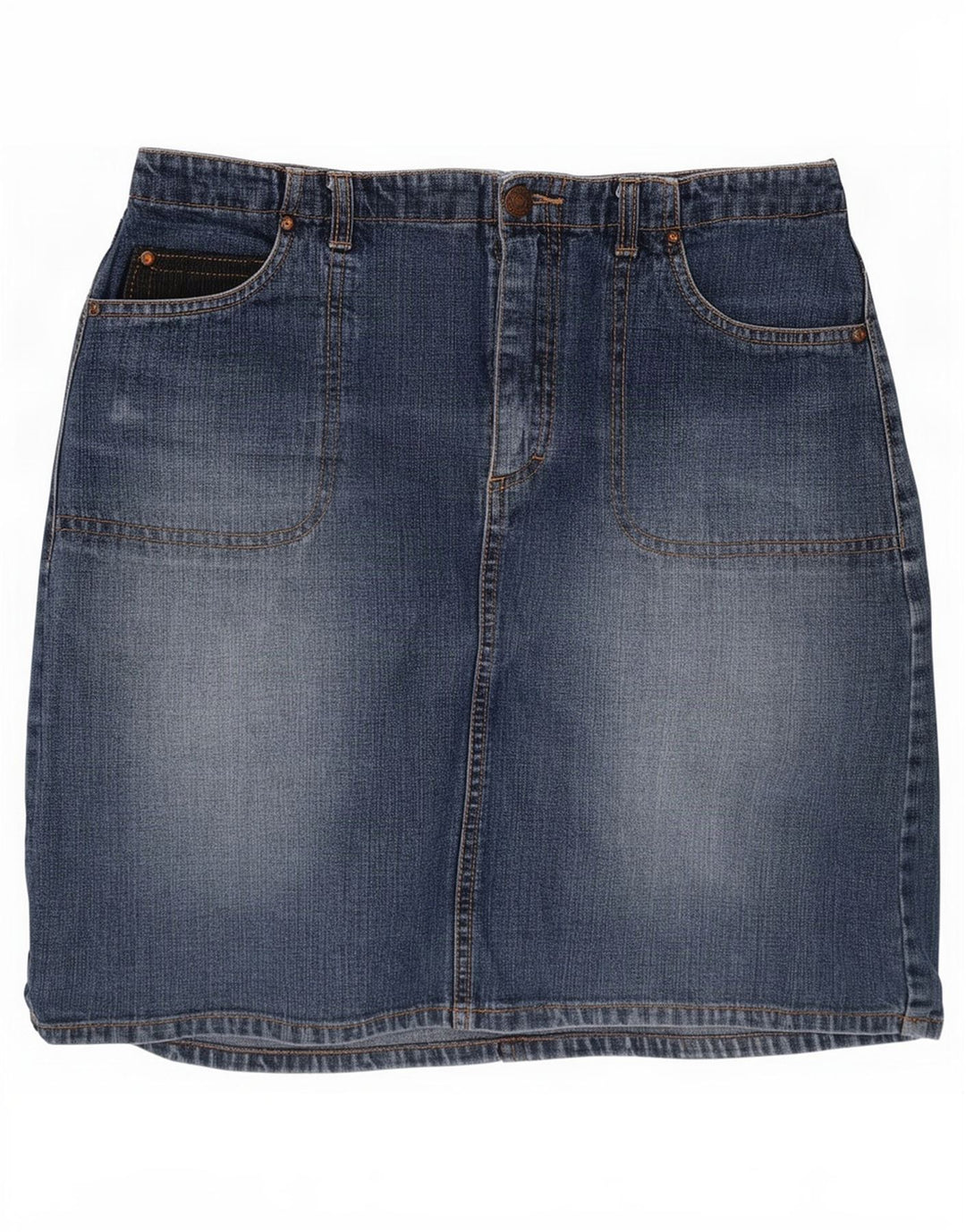 Женская мини-юбка джинсовая Esprit EU 36, маленькая W26, синяя, хлопок