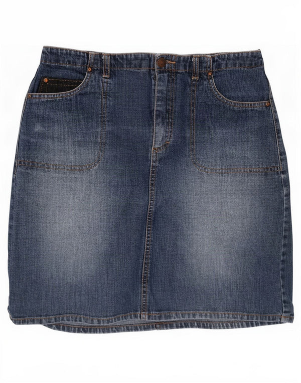 Женская мини-юбка джинсовая Esprit EU 36, маленькая W26, синяя, хлопок