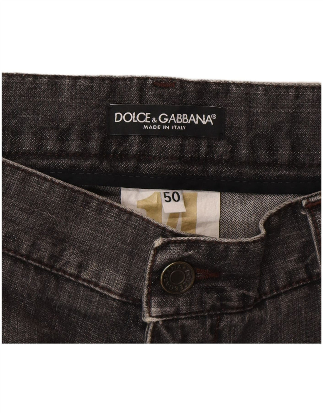 Женские прямые джинсы Dolce & Gabbana IT 50 XL W36 L32 Серые