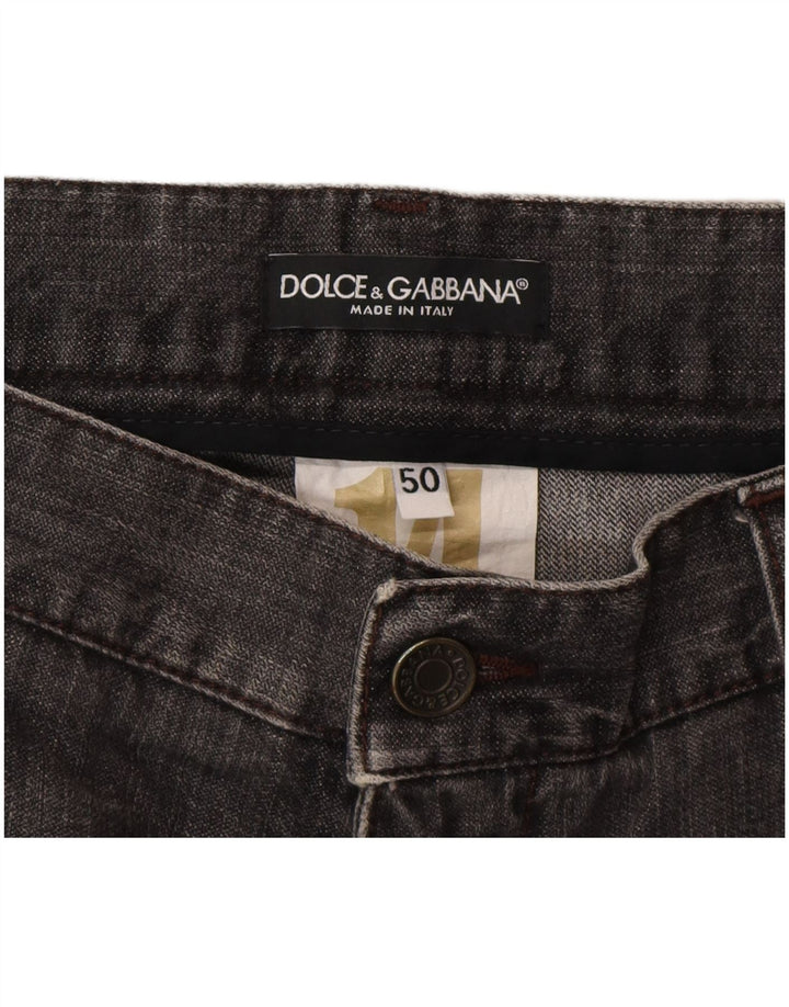 Женские прямые джинсы Dolce & Gabbana IT 50 XL W36 L32 Серые