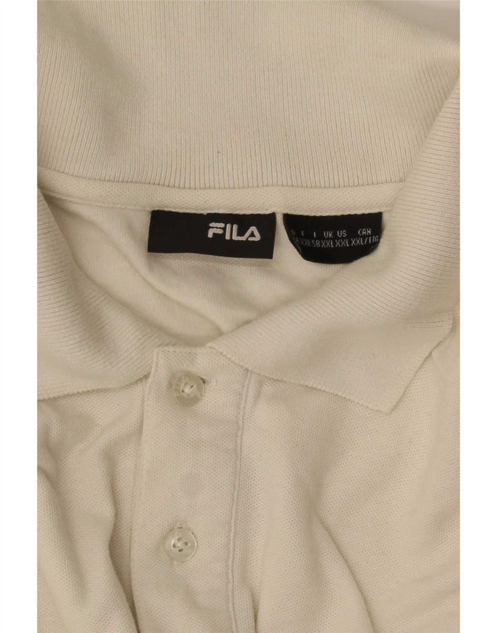 Рубашка Поло Мужская Fila 2XL Белая