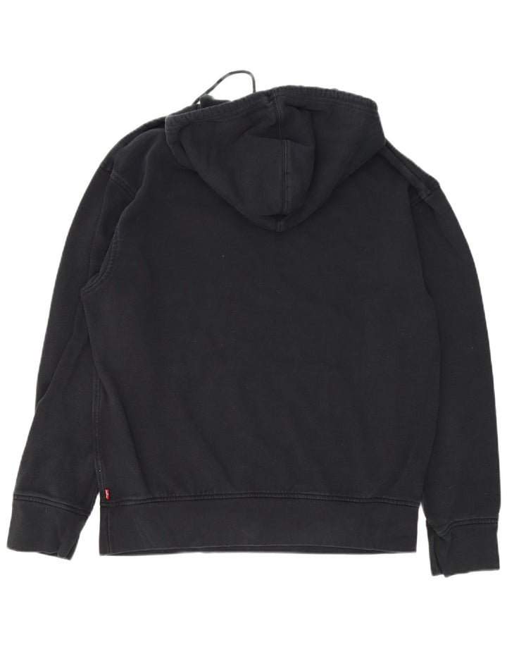 Мужской джемпер с капюшоном Levi's, черный, хлопковый, среднего размера