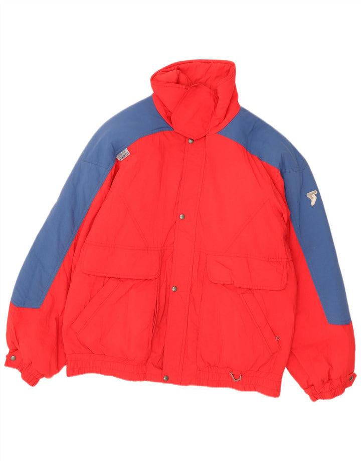 Мужская лыжная куртка Schoffel Gore-Tex XL красная с цветными блоками из полиамида
