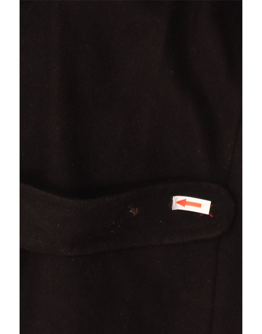 Женская дафлкот с капюшоном Laura Ashley UK 12, черная шерсть среднего размера