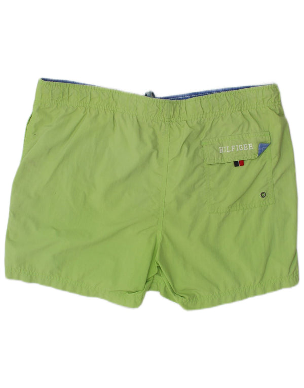 Tommy Hilfiger Mens Swimming Shorts Medium Green Polyester