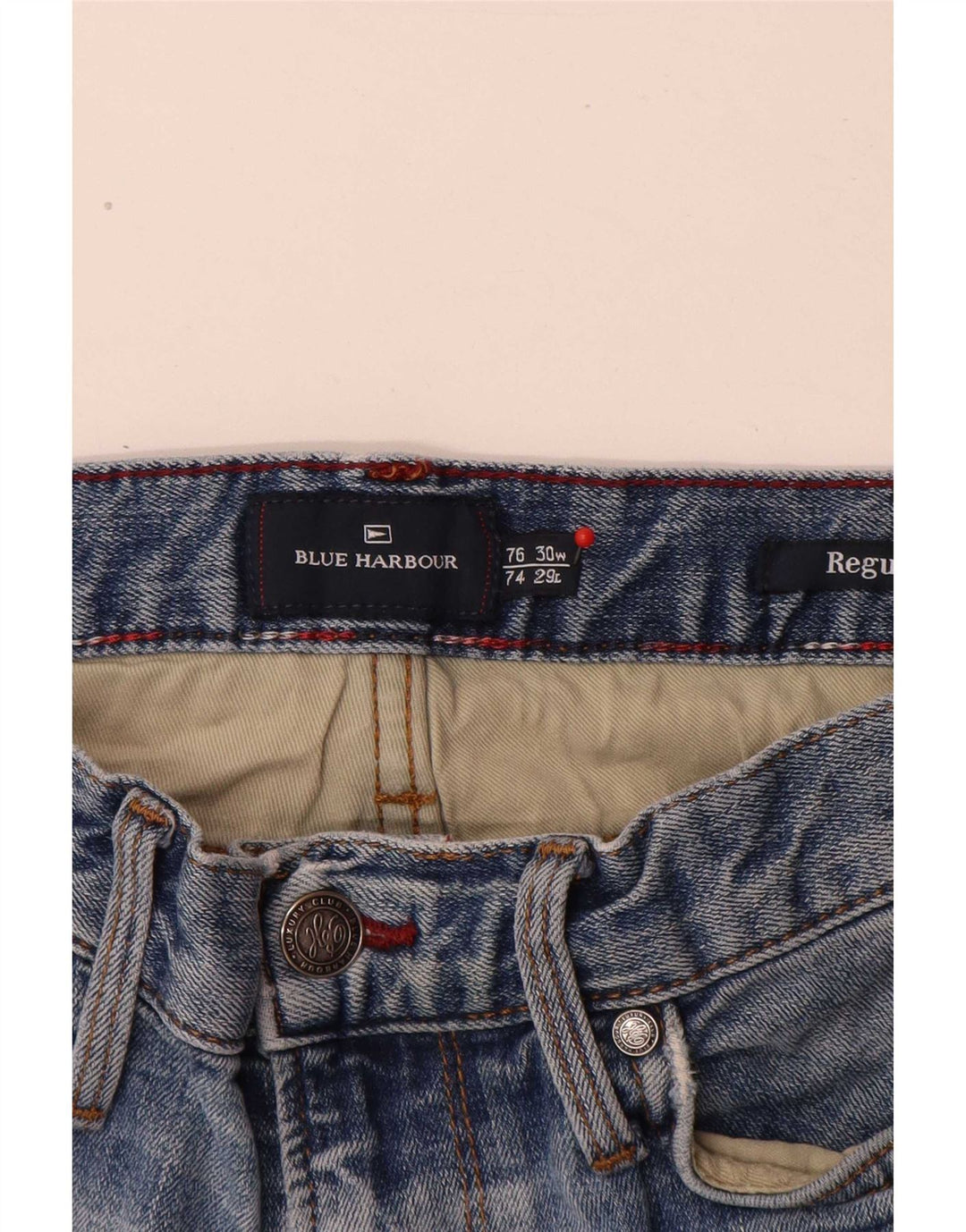 Мужские прямые джинсы Marks & Spencer Blue Harbour Regular W30 L29, хлопок