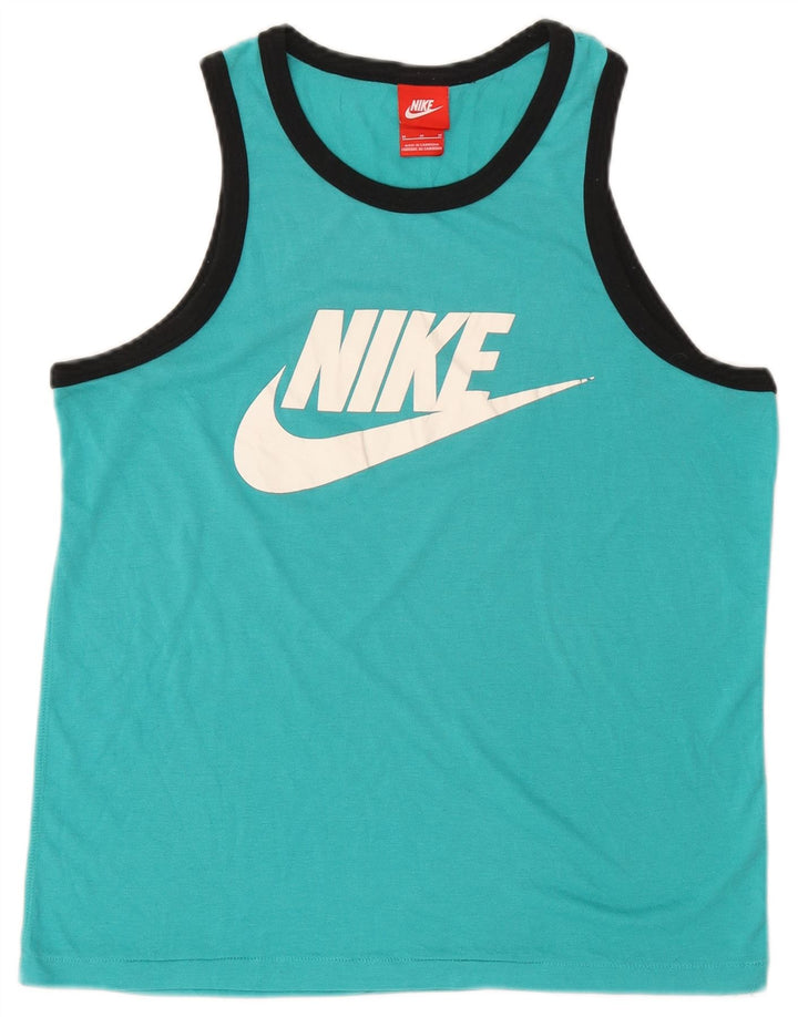 Женский жилет с графическим принтом Nike UK 14, средний синий