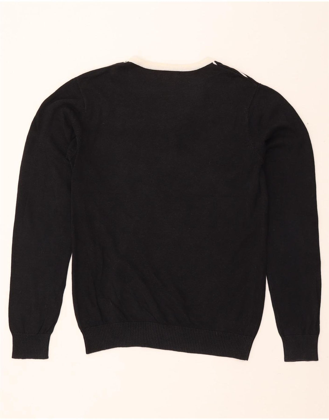 JACK & JONES Мужской джемпер с v-образным вырезом, большой черный в полоску