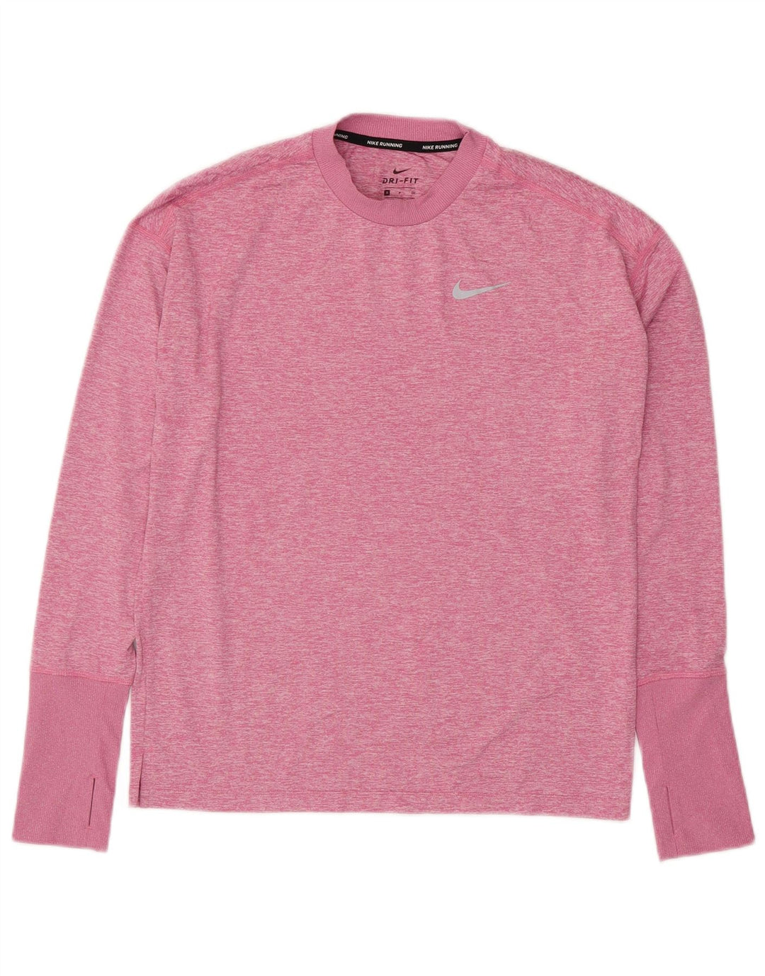 Мужской топ NIKE Dri Fit с длинным рукавом, маленький розовый, в крапинку