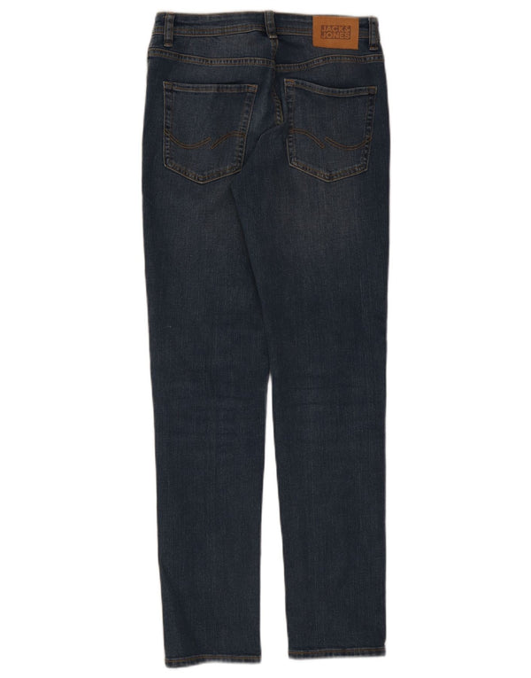 Джинсы узкого кроя GLENN для мальчиков Jack & Jones 12–13 лет W26 L29, синий хлопок