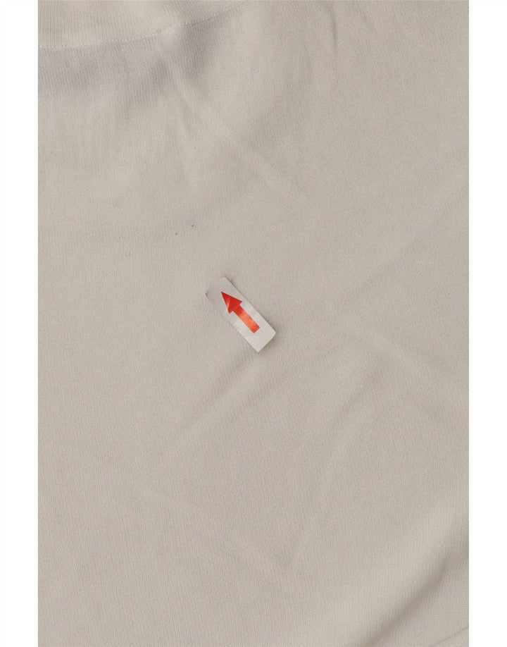 Женская футболка Zara Top UK 12 Medium White Viscose
