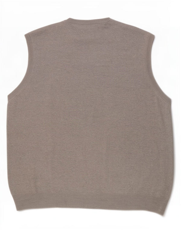 Мужская майка Marks & Spencer Blue Harbour Vest 2XL, серый хлопок с крапинками