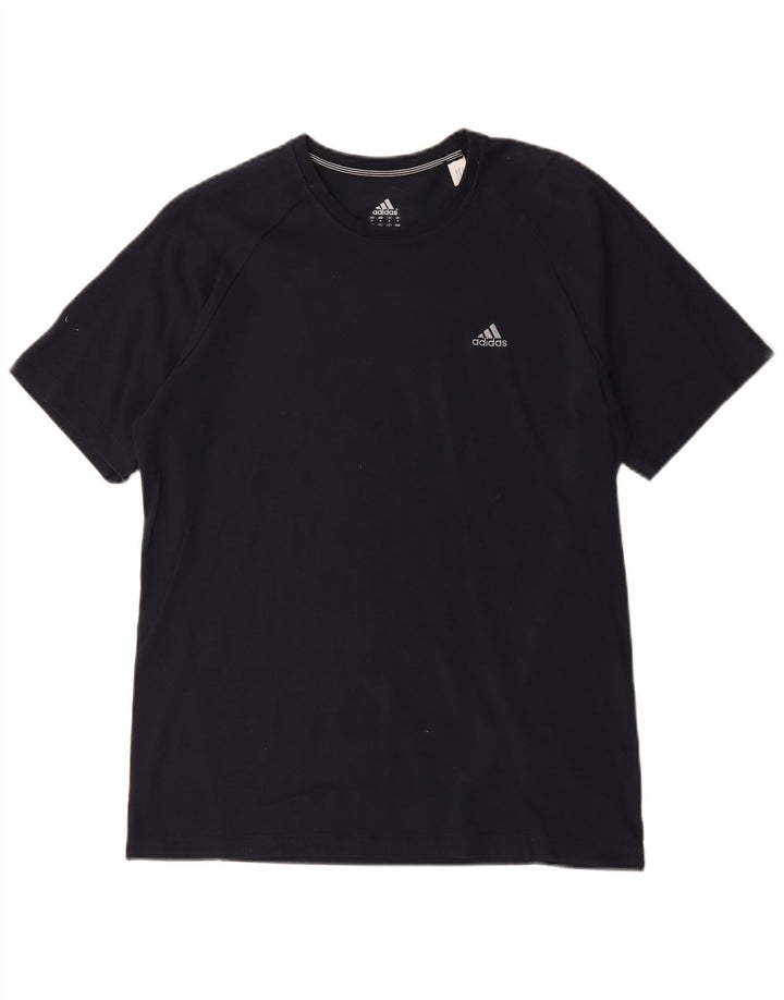 Adidas Mens Clima 365 Футболка Топ Среднего Темно-Синего Хлопка