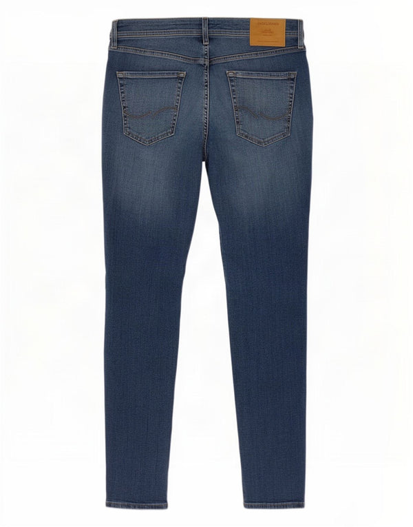 Мужские потертые джинсы скинни Jack & Jones Pete W31 L30, синий хлопок