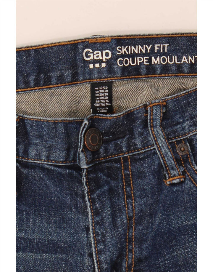 Женские джинсы скинни Gap W30 L30, синие, хлопок