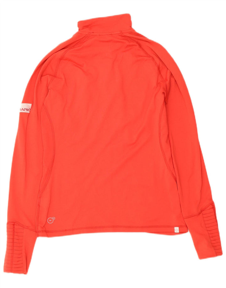 PUMA Womens Zip Neck Pullover Tracksuit Top UK 10 Small Red