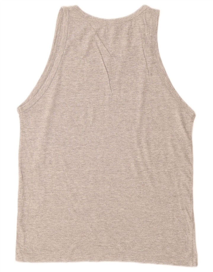 Мужской жилет Jack & Jones из хлопка среднего серого цвета