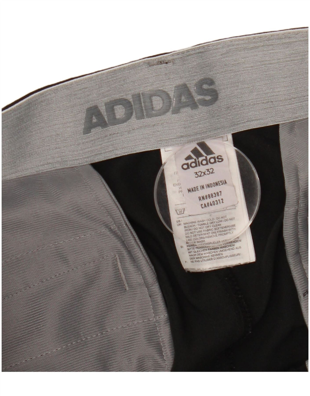 Мужские прямые брюки-чиносы Adidas W32 L32, черный полиэстер