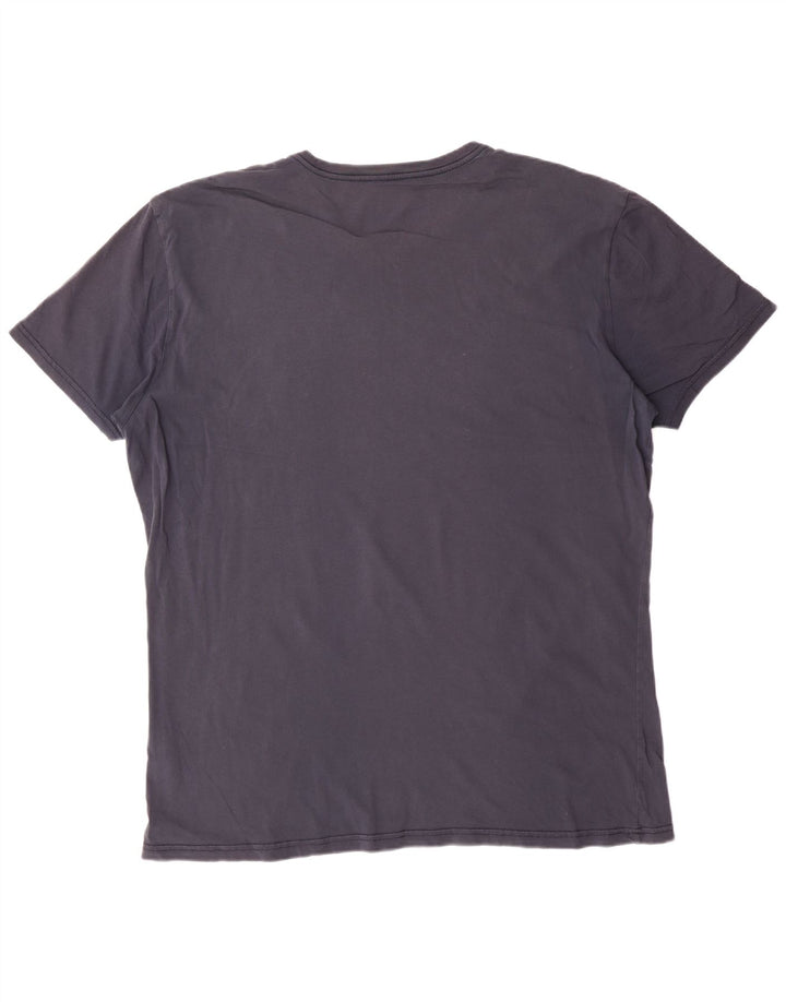 NAPAPIJRI Мужская футболка с географической графикой, топ 3XL, темно-синий, хлопок