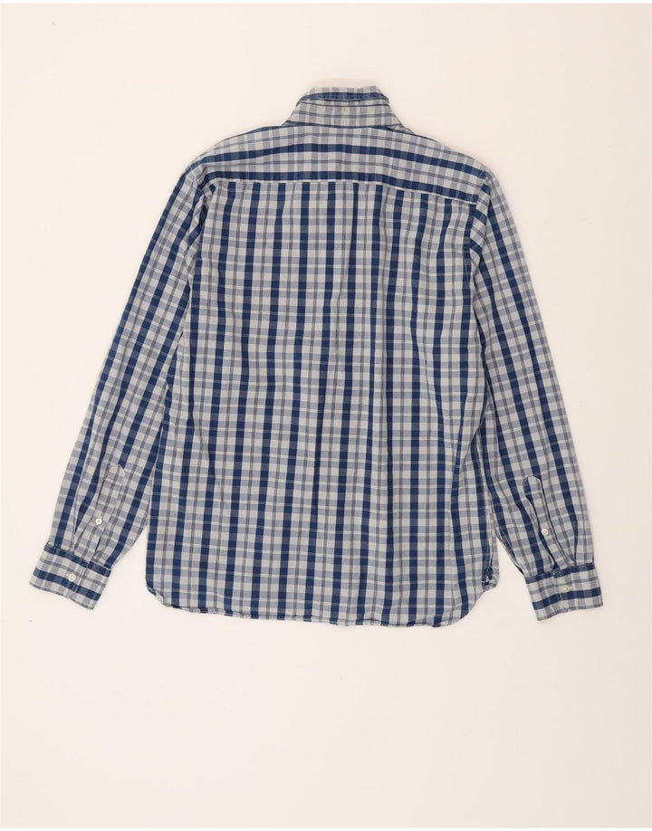 Мужская рубашка LEVI'S, хлопковая синяя клетка среднего размера