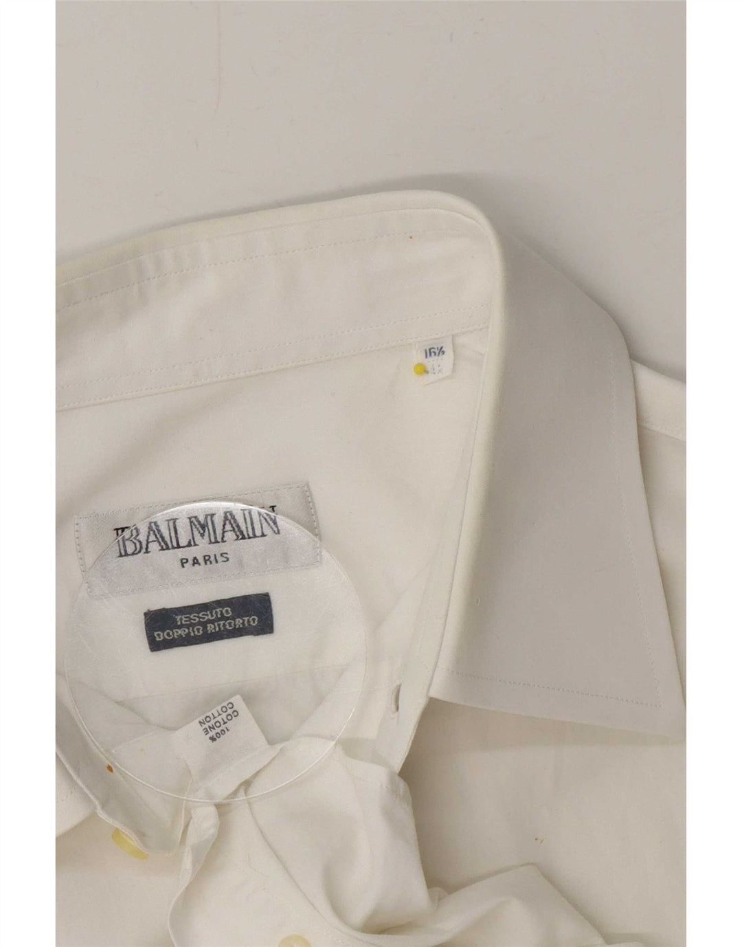 Мужская рубашка Balmain, размер 42, большой белый хлопок