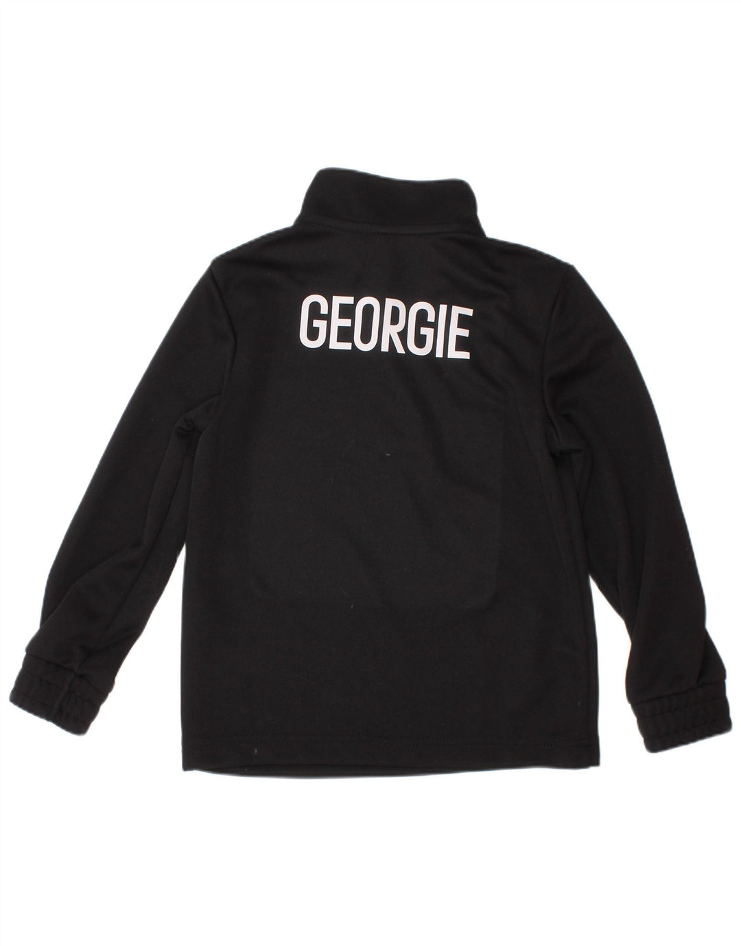 Спортивный костюм-пуловер с графическим рисунком ADIDAS для мальчиков 5-6 лет, черный