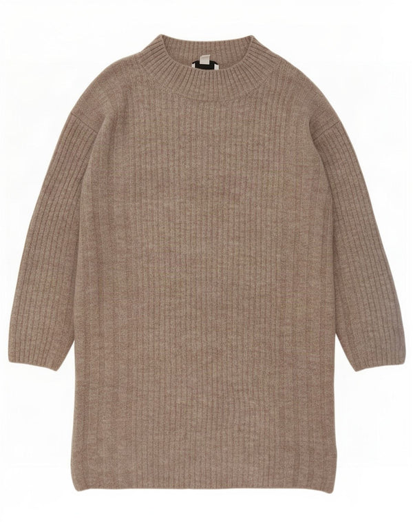 Женский джемпер свободного кроя Topshop UK 6 XS, коричневый акрил
