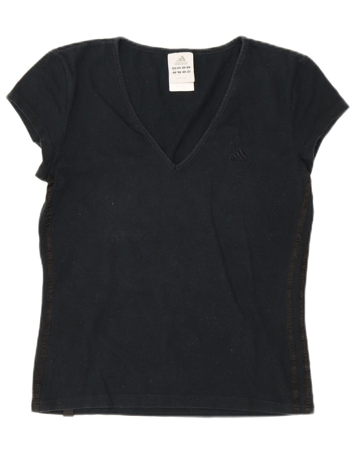 Женская футболка ADIDAS Top UK 10, маленькая, черный хлопок