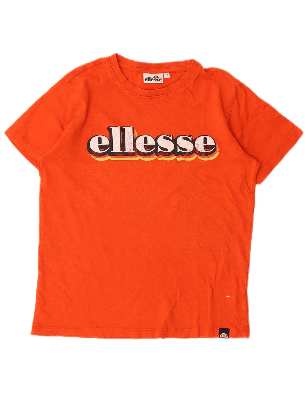 Футболка с рисунком Ellesse для мальчиков 11-12 лет, оранжевая
