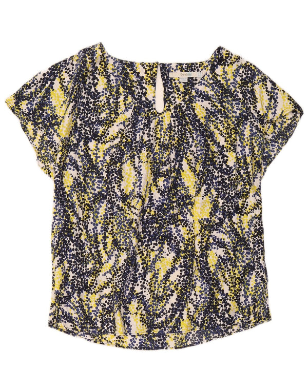 Boden Womens Blouse Top UK 14 Large Multicoloured Spotted Viscose