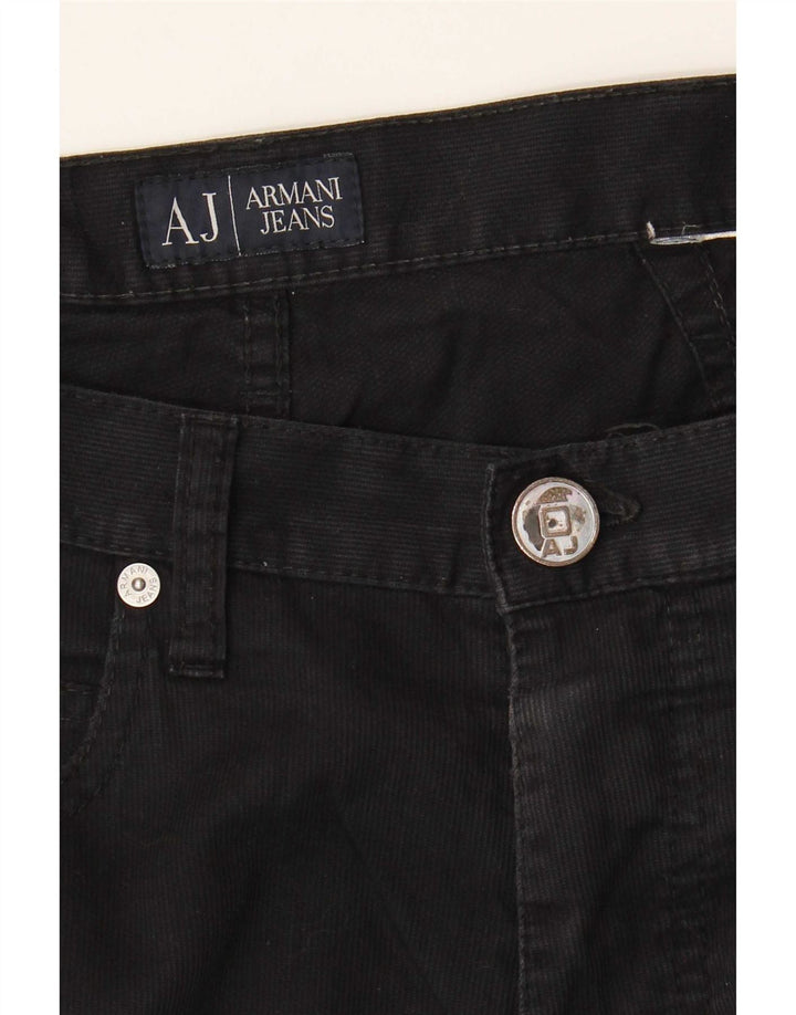 Мужские прямые повседневные брюки Armani W32 L28 черные