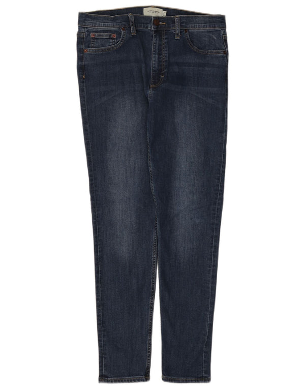 French Connection Womens Skinny Jeans UK 14 Large W30 L29 Blue Cotton