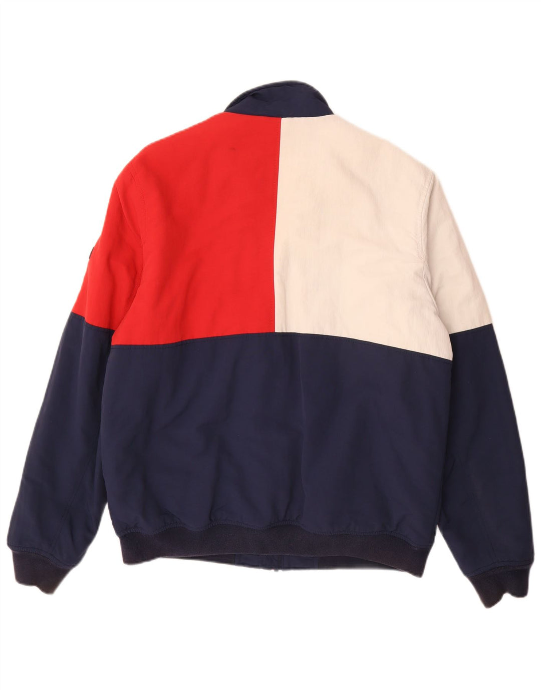 Мужская куртка-бомбер Tommy Hilfiger UK 40, большая разноцветная с цветными блоками