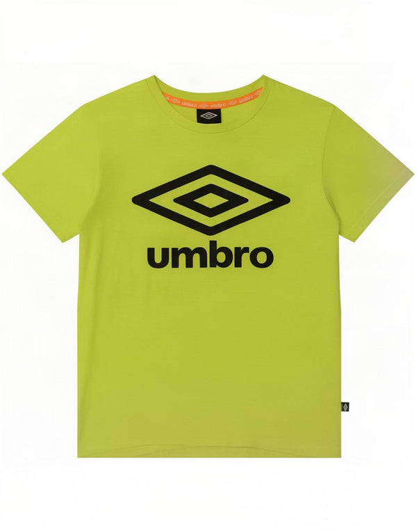 Футболка Umbro с рисунком для мальчиков, топ 12–13 лет XL, зеленый полиэстер