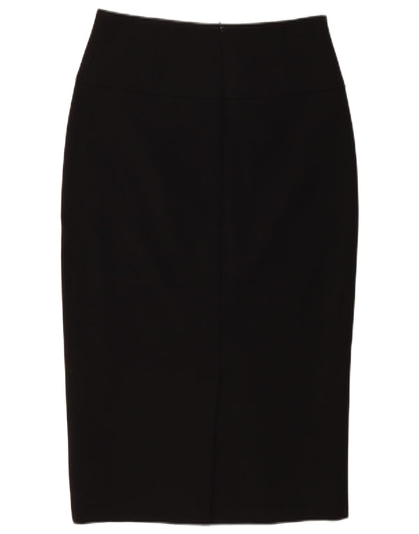 WALLIS Womens Pencil Skirt UK 10 Small W30 Black Polyester