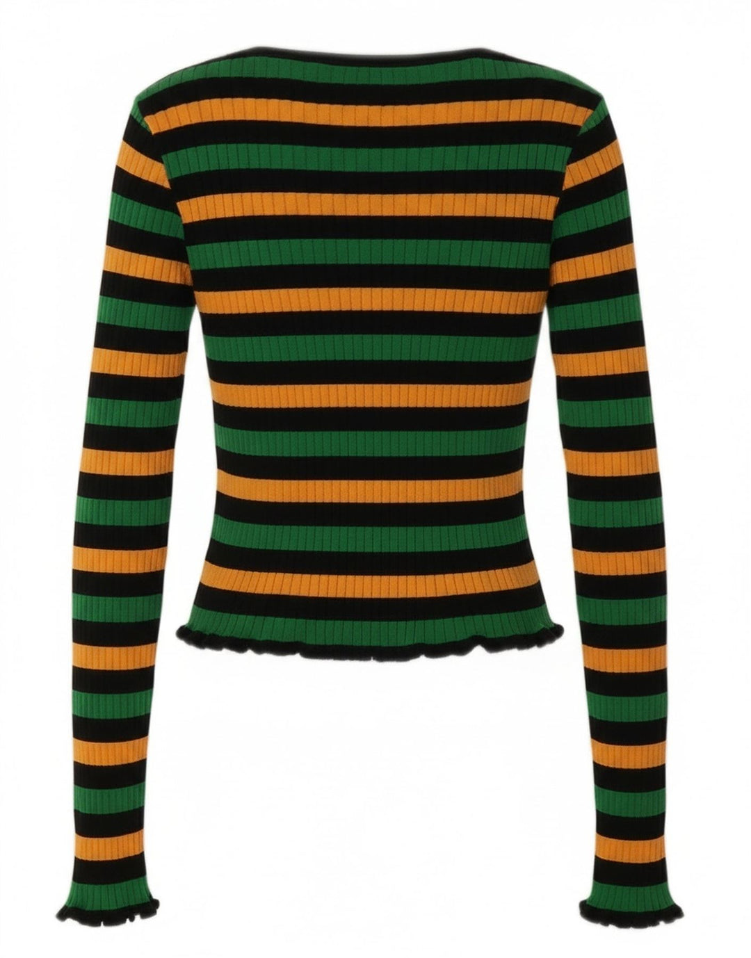 Женский укороченный топ Zara UK 12, средний, разноцветный в полоску