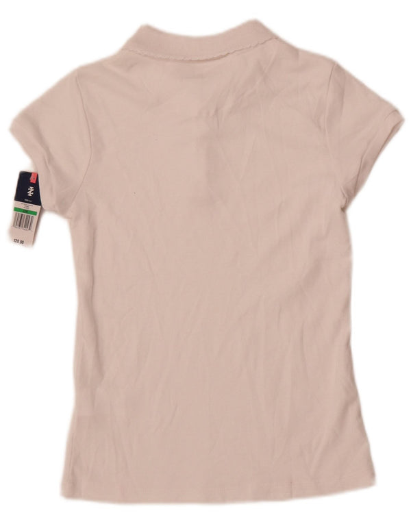 Рубашка-поло Izod для девочек 13-14 лет, большая белая, хлопковая