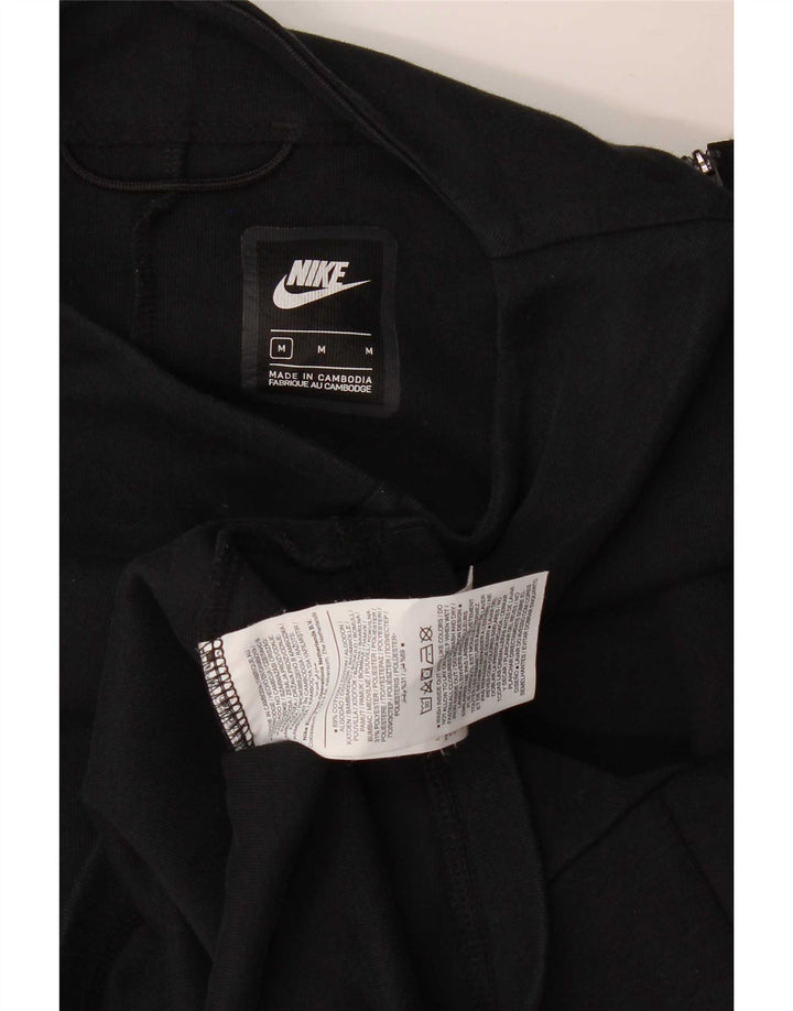 Женский топ оверсайз с длинным рукавом Nike UK 12, средний черный хлопок