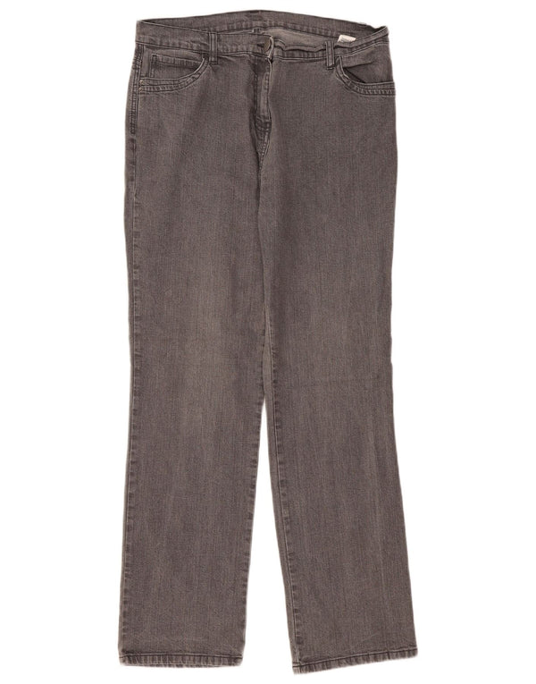 Женские прямые джинсы Marks & Spencer UK 16, большие W32 L30, серые, хлопковые