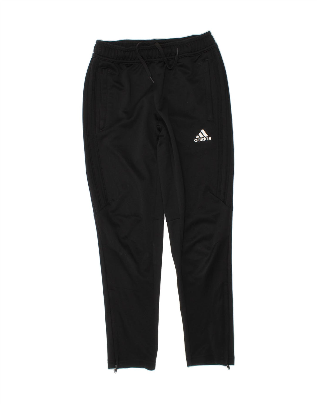ADIDAS Boys Tracksuit Trousers 9-10 Years  Black Polyester Vintage Adidas and Second-Hand Adidas from Messina Hembry 