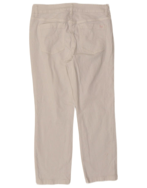 Женские укороченные джинсы Crew Clothing UK 10, маленькие W27 L23, белый хлопок