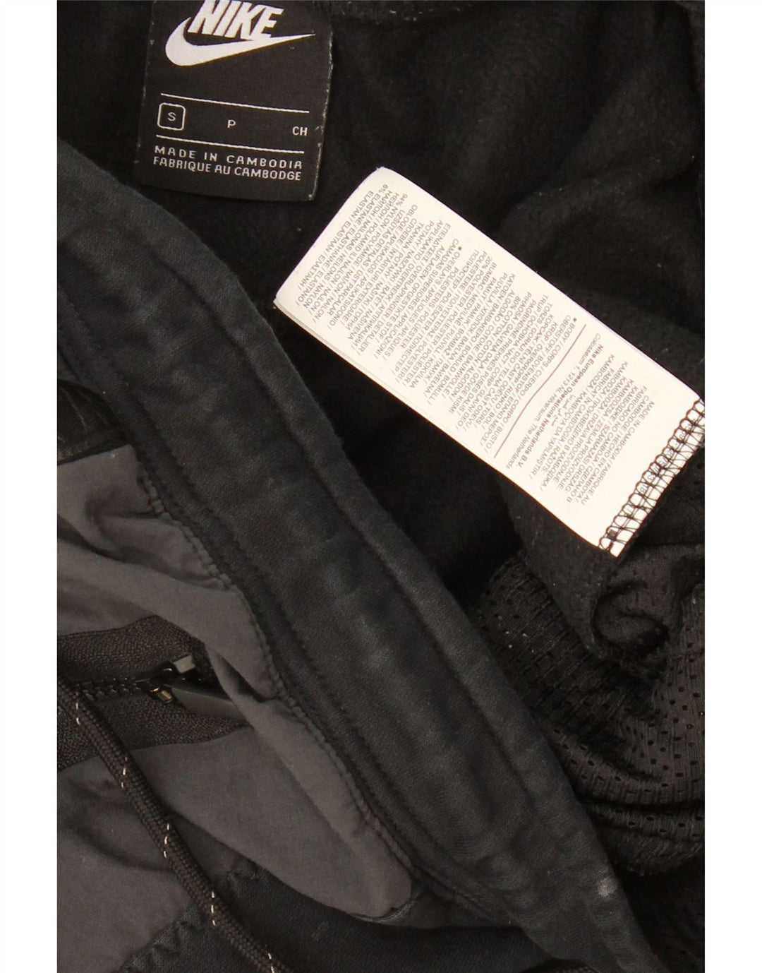 Мужские спортивные брюки NIKE, маленькие черные хлопковые брюки с цветными блоками