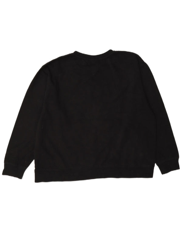 Женский джемпер Vans с рисунком, Великобритания, 18 XL, черный, хлопок с цветочным принтом