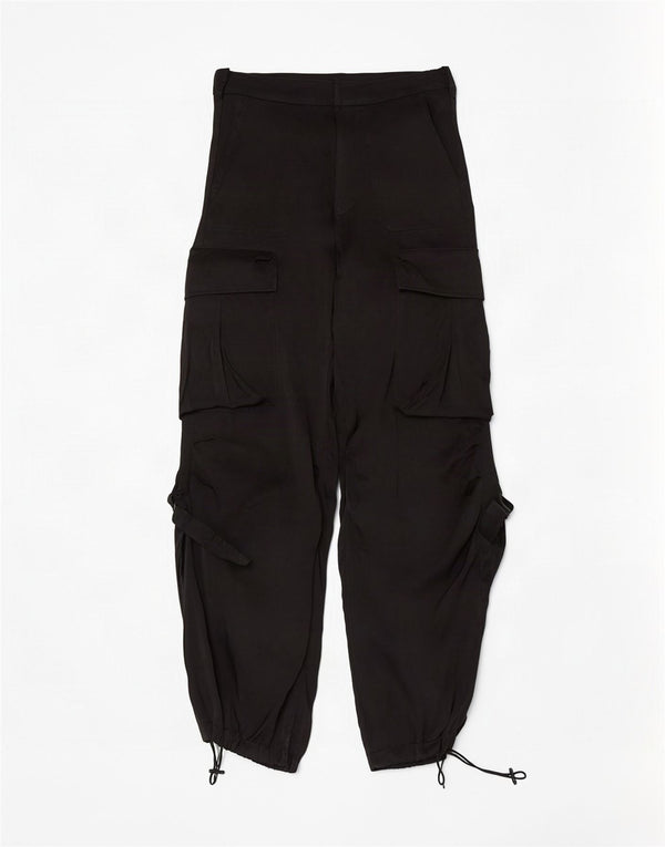Женские брюки-карго Zara XS W24 L30, черные