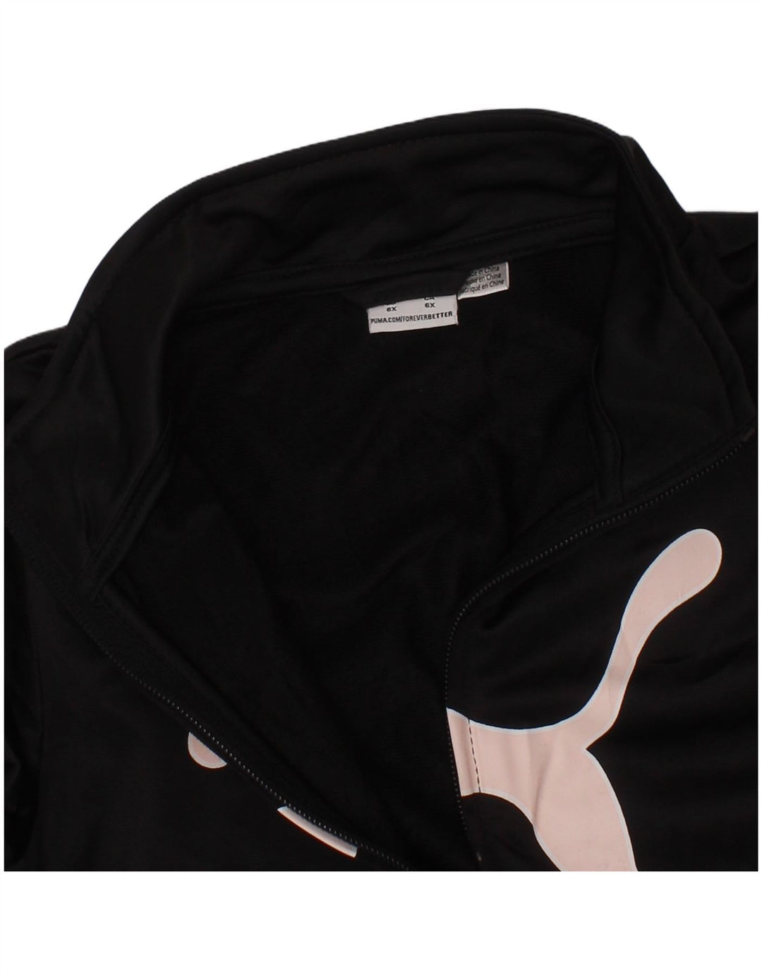 Спортивный костюм с графическим рисунком Puma для девочек 5-6 лет, черный