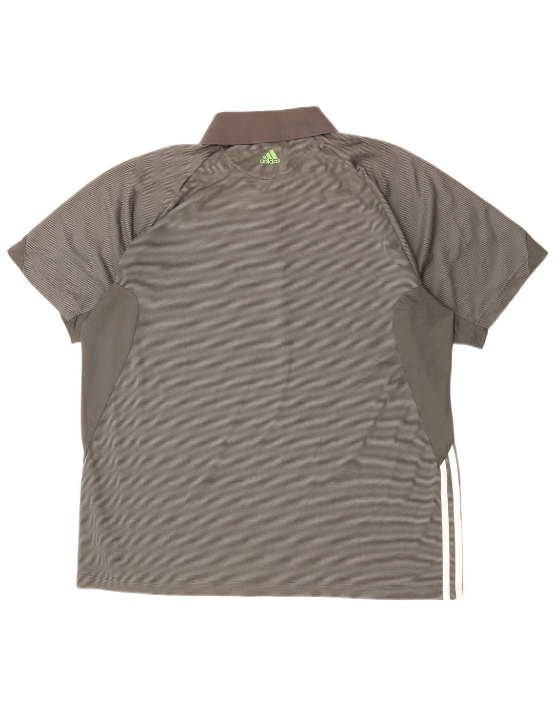 Мужская рубашка поло ADIDAS Rolando Carros XL серая в тонкую полоску