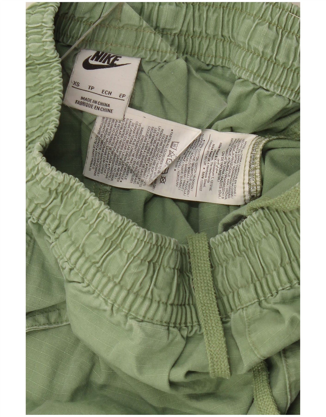 Женские спортивные шорты NIKE UK 6 XS, зеленый хлопок