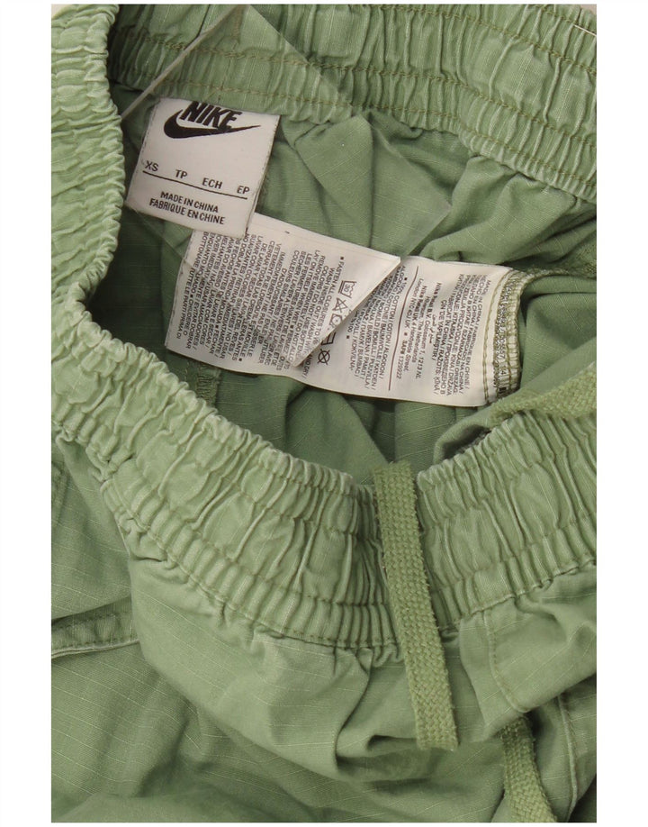 Женские спортивные шорты NIKE UK 6 XS, зеленый хлопок